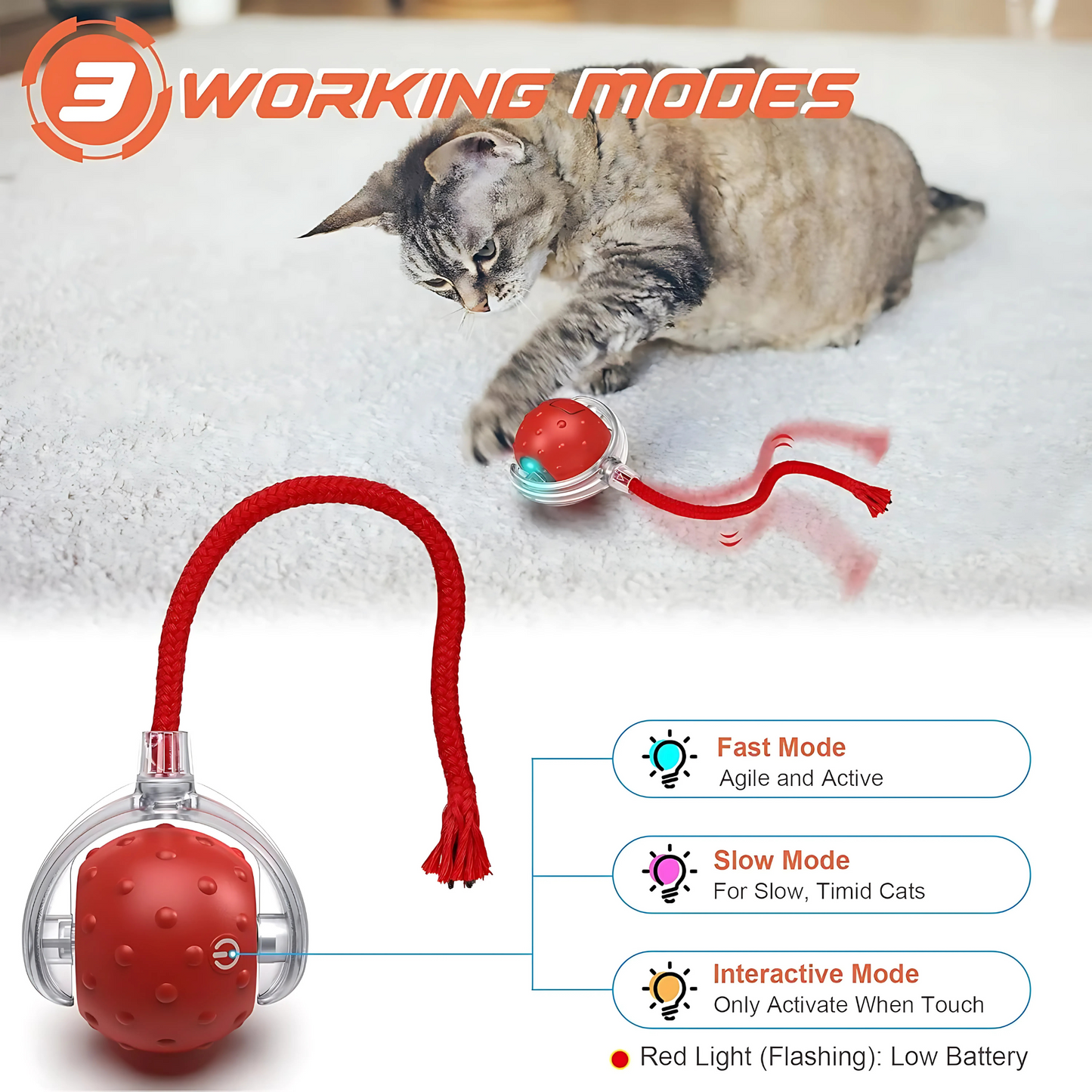 Super Drive Cat Toy Ball