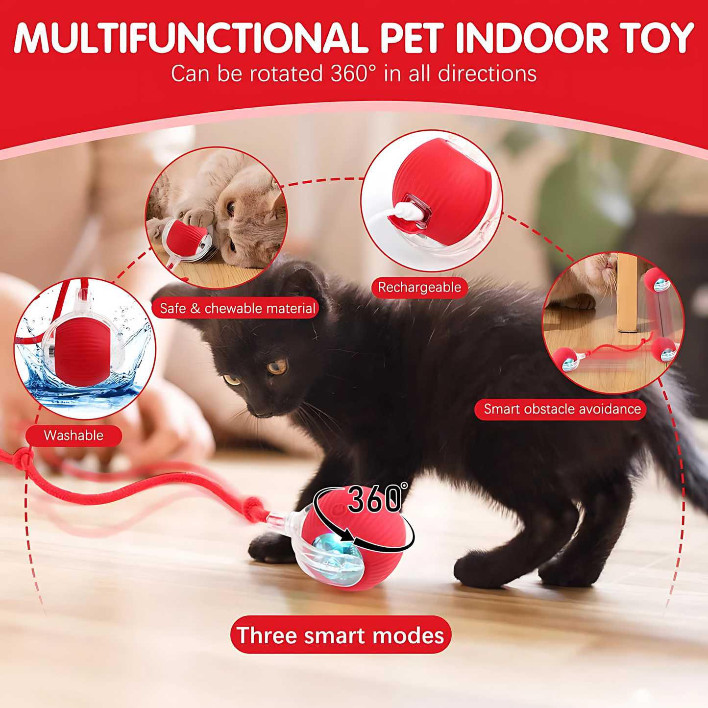 Super Drive Cat Toy Ball